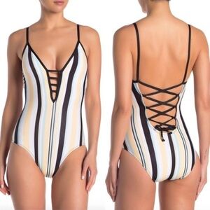 Ella Moss Tenacious Stripe One-Piece Swimsuit